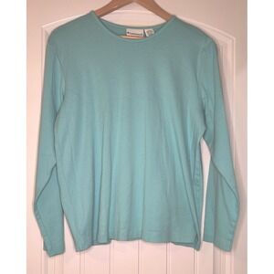 Appleseed's 100% Cotton Size XL Mint‎ Green Knit Top